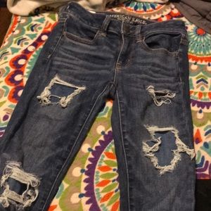 American eagle ripped jeans